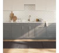 Rug Floor Mat Area Carpet Runner Rectangular Dark Brown Bamboo vidaXL