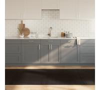 vidaXL Rug Rectangular Dark Brown100x300 cm Bamboo