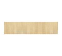 vidaXL Bamboo Rug – Runner 70x300 cm Rectangular, Non-Slip Backing, Light Nature
