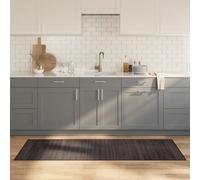 vidaXL Bamboo Rug Floor Mat - Durable & Water-Resistant Dark Brown Runner/Area Carpet for Living Room/Bedroom/Hallway, Easy Clean, Anti-Slip