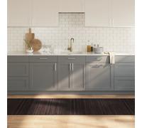 vidaXL Rug Rectangular Dark Brown80x300 cm Bamboo