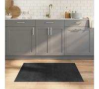 vidaXL Rectangular Grey Bamboo Area Rug 80x100 cm - Durable, Water-Resistant, Anti-slip, Easy Clean for Living Room, Bedroom, Lounge