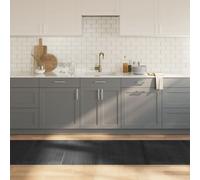 vidaXL Rug Rectangular Grey 80x300 cm Bamboo