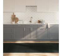 vidaXL Rug Rectangular Grey100x1000 cm Bamboo