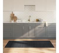 vidaXL Rug Floor Mat Area Rug Hallway Carpet Runner Rectangular Grey Bamboo