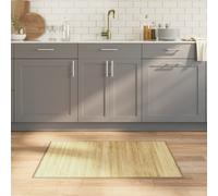 vidaXL Rug Floor Mat Area Rug Carpet Runner Rectangular Light Natural Bamboo