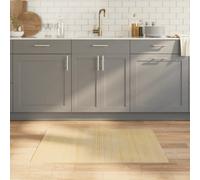 vidaXL Rug Rectangular Light Nature Bamboo 70x100 cm – Water-resistant, Anti-slip backing