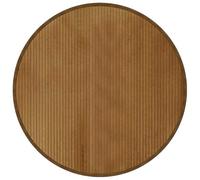 vidaXL Rug Round Brown100 cm Bamboo