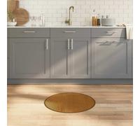 vidaXL Rug Round Brown60 cm Bamboo