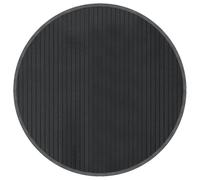vidaXL Rug, Floor Carpet for Living Room Bedroom Hallway, Area Rug for Decorative, Waterproof Floor Rug, Modern Style, Round Grey Bamboo