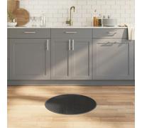 vidaXL Rug Round Grey60 cm Bamboo