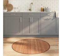 vidaXL Rug Round Natural100 cm Bamboo
