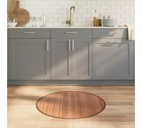 vidaXL Rug Round Natural80 cm Bamboo