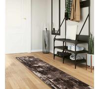 vidaXL Rug Runner MARSA Black 50 x 350 cm Polyester and PVC