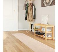 vidaXL Rug Runner MARSA Cream 50 x 450 cm Polyester and PVC
