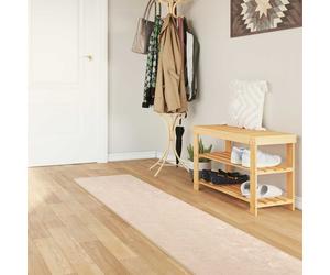 vidaXL Rug Runner MARSA Cream 50 x 450 cm Polyester and PVC