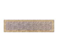 vidaXL Rug Runner MARSA Grey 100 x 400 cm Polyester and PVC, Contemporary Runner Rug, Noise-Absorbing Area, Non-Slip Indoor, Machine Washable Bedroom, Stylish Entryway