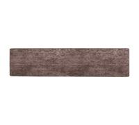 vidaXL Rug Runner MARSA Grey 50 x 400 cm Polyester and PVC