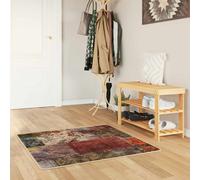 vidaXL Rug Runner MARSA Multicolour 100 x 100 cm Polyester and PVC