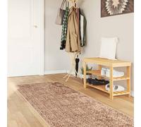 vidaXL Rug Runner MARSA Yellow 100 x 400 cm Polyester and PVC