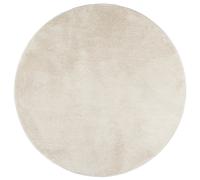 vidaXL Rug OVIEDO Short Pile Beige Ø 160 cm
