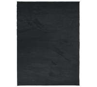 vidaXL Rug Short Pile Soft and Washable Rug Floor Mat Area Rug Carpet Black