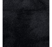 vidaXL OVIEDO Short Pile Rug - 200x200 cm Square Polyester Area Rug for Living Room/Bedroom/Office, Black, Soft Texture, Easy Clean, Underfloor Heating Compatible