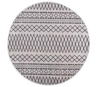vidaXL Rug Washable 蠁120 cm Black and White Anti Slip UK HOT