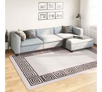 vidaXL Rug Washable 190x300 cm Light Beige Anti Slip
