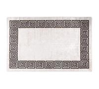 Rug Washable 80x150 cm Light Beige Anti Slip