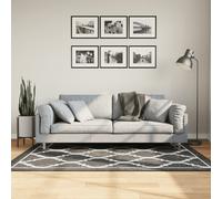 vidaXL Rug - Washable Soft Velvet Rectangular, Anti-Slip, Black & White, Sound-Absorbing