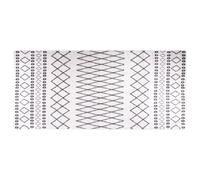 vidaXL Rug Washable Black and White Anti Slip Home Floor Carpet Mat Area Rug