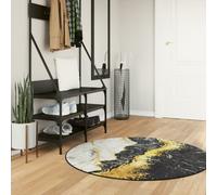 vidaXL Shaggy Rug - 80x250 cm Modern Gold, High Pile, Polypropylene, Soft Long Piles, Easy Clean, Versatile for Heated Floors