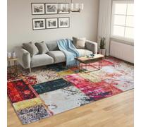 Rug Washable Patchwork Anti Slip Home Floor Carpet Floor Area Rug Mat vidaXL