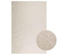 Vidaxl Rug Zizur Cream 160X230 Cm Jute Look Indoor And Outdoor