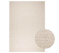 vidaXL Rug ZIZUR Cream 200x290 cm Jute Look Indoor and Outdoor