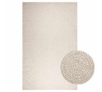 vidaXL Rug ZIZUR Cream 200x290 cm Jute Look Indoor and Outdoor carpet door mat