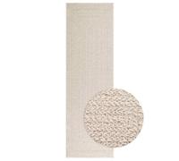 vidaXL Rug ZIZUR Cream 80x250 cm Jute Look Indoor and Outdoor