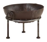 vidaXL Rustic Fire Pit Iron Patio Heater Garden Furnace Camping Heating Bowl