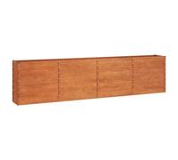 (320 x 40 x 77 cm (L x W x H)) vidaXL Garden Raised Bed Outdoor Pot Plant Stand Planter Rusty Corten Steel