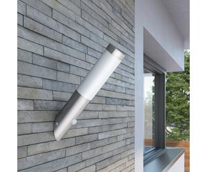 vidaXL RVS Garden Wall Lamp with Motion Detector E27 Waterproof Outdoor Light