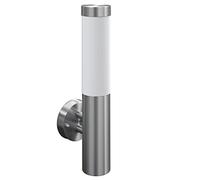 vidaXL RVS Wall Lamp - Indoor and Outdoor Use - Waterproof Stainless Steel Construction with Plastic Lamp Shade - Silver - Compatible with E27 Socket