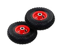vidaXL 2x Sack Truck Wheels Rubber 3.00-4 (245x82) Cart Wagon Trolley Tyre
