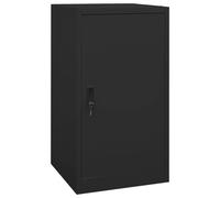 vidaXL Saddle Cabinet Black 53x53x105 cm Steel
