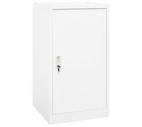vidaXL Saddle Cabinet White 53x53x105 cm Steel