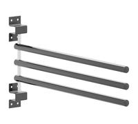 vidaXL Saddle Pad Rack 3 Arms Saddle Pad Holder Saddle Blanket Rack Black Iron