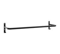vidaXL Black Iron Saddle Pad Rack - Equestrian Gear Storage, Durable Powder-Coated Metal, Horse Blanket Organizer, Versatile for Stable/Barn