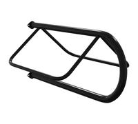 vidaXL Wall-Mounted Saddle Rack - Black Powder-Coated Iron, Durable, Easy Assemble & Disassemble, Space-Saving Design for Stables