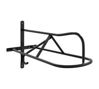 vidaXL Saddle Rack Wall Mounted Saddle Stand Horse Saddle Pad Rack Black Iron