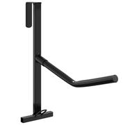 vidaXL Saddle Rack & Bridle Hook Single Arm Portable Saddle Stand Black Iron